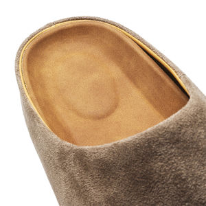 Chaussures décontractées en cuir de vachette Birken pour hommes et femmes, mules rétro à semelle souple, sabots à talon épais, sandales de mode assorties - Product Image 6