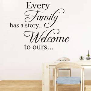 Lettre anglaise Proverbes Stickers Muraux <span class=keywords><strong>Paroles</strong></span> Mots Amovible Stickers Muraux Décor À La Maison PVC Art Mural Enfants Chambre - Product Image 1