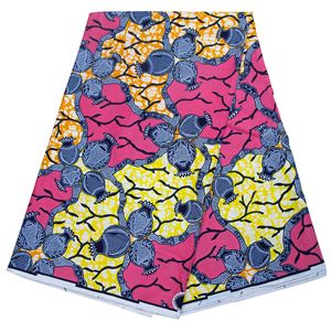 Tissu imprimé africain <span class=keywords><strong>en</strong></span> wax, nouveau design, 100 % coton Ankara <span class=keywords><strong>Pagne</strong></span>, 6 yards pour la confection de robes DIY - Product Image 5