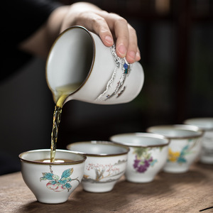 Luna Ru ware <span class=keywords><strong>Campana</strong></span> Tazza di Kung Fu Tazza di Tè maestro Tazza Singola gracked smalto tazza da tè tazza di ceramica - Product Image 4