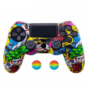 Funda Protectora Delgada de Silicona con Diseño Personalizado por Transferencia de Agua para el Control de PS4 <span class=keywords><strong>Dualshock</strong></span> 4, Bajo MOQ - Product Image 6