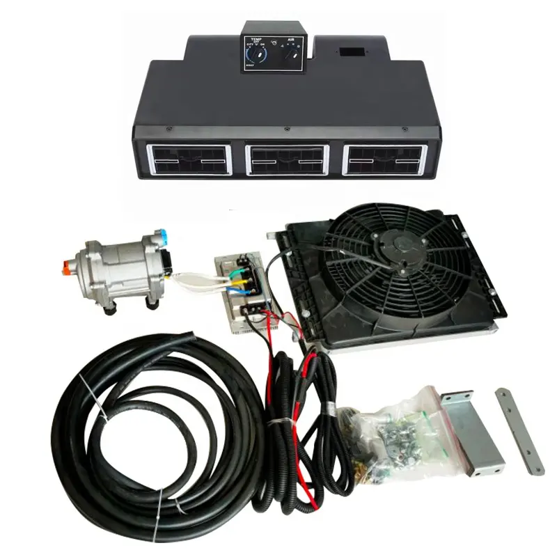 Kit ca universel 12 volts unité de camion climatiseur de voiture dc 12 v 24v