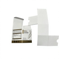 Boîte en papier personnalisée en gros avec estampage à chaud et insert pour l'emballage de cosmétiques et autres produits