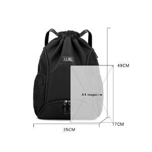Factory Custom Logo Fashion Large Capacity Sports <b>Drawstring</b> <b>Backpack</b> Wholesale Gym Basketball Bag Waterproof Football Bag - Product Image 2