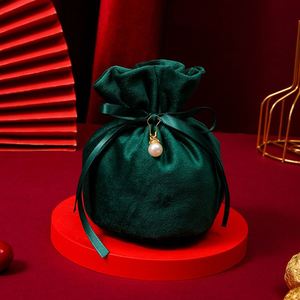 Trendy Custom Drawstring Recyclable 5*7CM Multicolor Velvet Jewelry Pouches for <b>Watches</b> <b>Rings</b> Necklaces Bracelets Glasses - Product Image 4