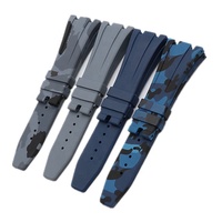 Großhandel Luxus Deployment Gummi Uhren armband in Cyan Braun Weiß Gelb 26mm 27mm 28mm 30mm Größen Kompatible AP Uhren armbänder
