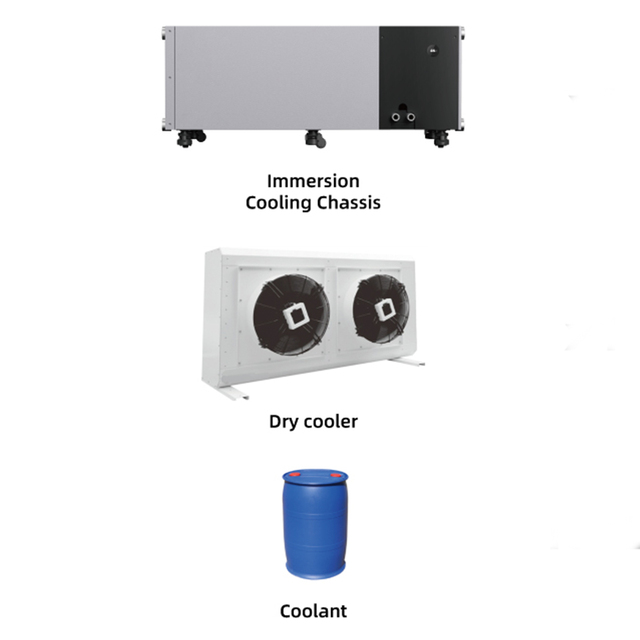 Overlocking Server 33kW Smart Remote Management Dry Cooler Oil Liquid Immersion Cooling Tank System