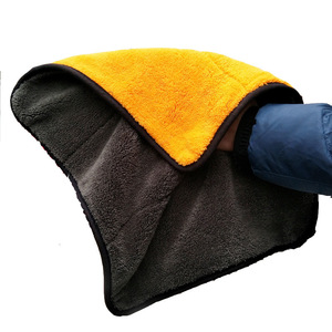 Coral Fleece Car <b>Cleaning</b> Towel 45x38 Cm Absorbent <b>Microfiber</b> Wash <b>Cloth</b> For Auto Detailing - Product Image 4