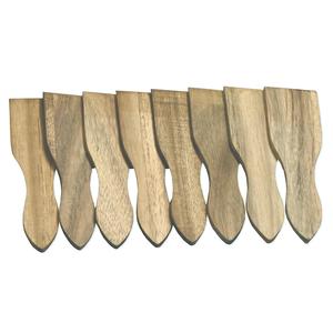 KESPER Raclette Spatulas 8 Pack Wooden Serving <b>Utensils</b> For Outdoor Cooking - Product Image 1