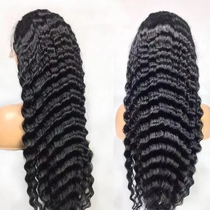 13*6 Hd Transparent Lace Frontal <b>Wigs</b> For Black Women Raw Burmese Curly Hair <b>Deep</b> Water <b>Wave</b> <b>Wig</b> 13x4 Human Hair Lace Front <b>Wig</b> - Product Image 4