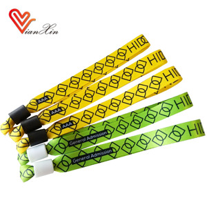 Pulseras de Tela con Logotipo Personalizado para Eventos, Precio de Fábrica - Product Image 6