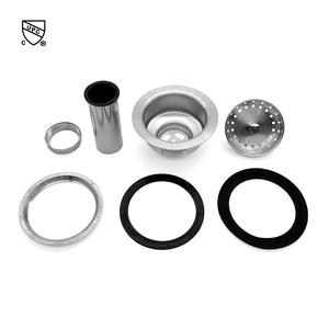 Certification CUPC, bouchon de vidange d'évier de cuisine de 4,5 pouces, filtre et bouchon d'évier de cuisine en acier inoxydable, panier filtrant pour évier de cuisine avec <span class=keywords><strong>queue</strong></span> - Product Image 5