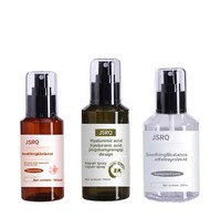 Flacon pulvérisateur vide personnalisable en PET noir avec pompe, pour cosmétiques, 100ml, 150ml, 250ml, marque CJS Oblique