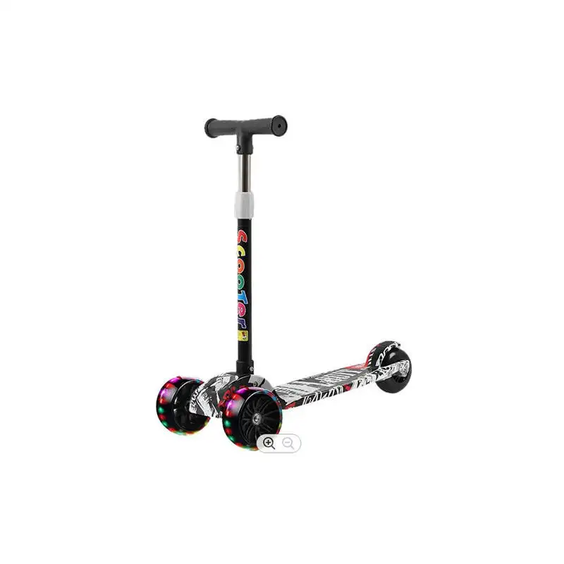 Patinete plegable para niños con pedal y tres ruedas, scooter infantil con música, nuevo modelo