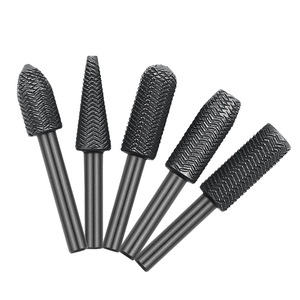 Ensemble de 5 limes en acier gaufré pour meulage et polissage électrique, lime rotative, lime irrégulière - Product Image 1