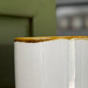 Tasses en céramique artisanale de grès haute qualité, finition nacrée, avec anse, 330 ml, compatibles four et micro-ondes, durables, sans danger pour les aliments, écologiques et réutilisables - Product Image 2