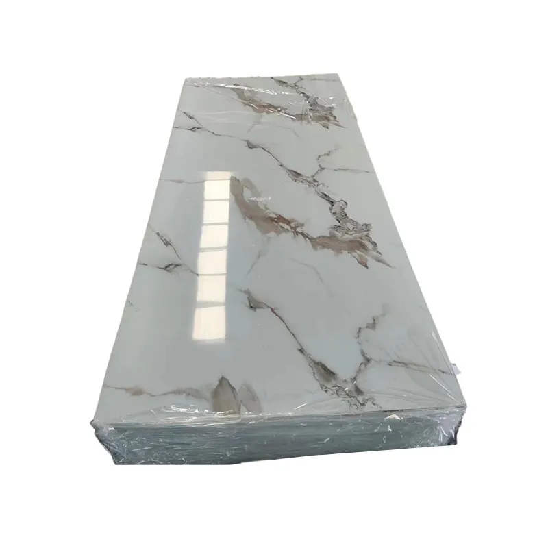 3mm/5mm cucina marmo sostituto solido PVC plastica UV parete materiale foglio bordo per la casa