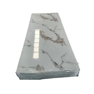 3mm/5mm Kitchen Marble Substitute Solid PVC Plastic UV Wall Material Sheet Board For Home
