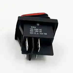 مفتاح تبديل هزاز KCD4-BA مخصص 16A 20A 125V 250V AC خارجي ضد الماء 20A