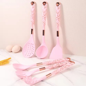 Ensemble de cuisine en silicone de haute qualité, 7 pièces, cuillère, spatule, ustensiles de cuisine résistants à la température avec support - Product Image 5