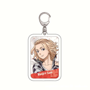 Porte-clés en acrylique Anime Tokyo Avengers Sano Manjiro <span class=keywords><strong>Hanagaki</strong></span> Arts Martiaux Pendentif Créatif Campus Bijoux Vente en Gros - Product Image 4