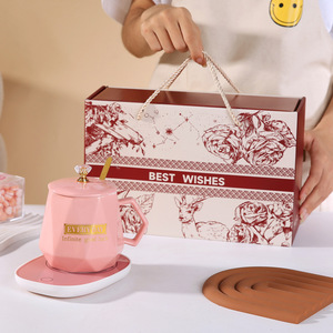 Bộ quà tặng doanh nghiệp: Bộ cốc sứ giữ nhiệt kèm túi quà tặng, in logo theo yêu cầu, quà tặng doanh nghiệp cao cấp - Product Image 2