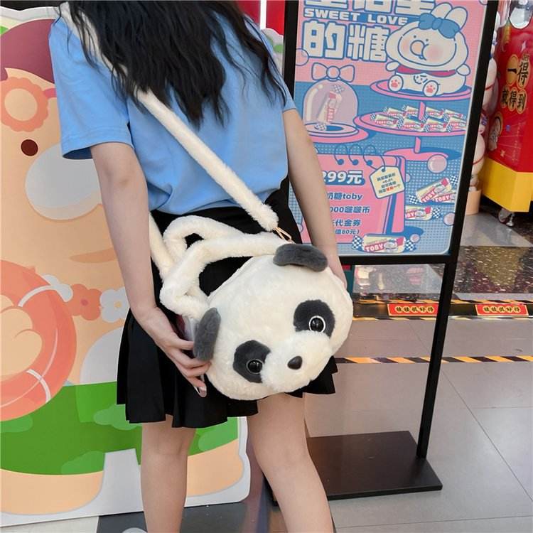 Cute Plush Japanese Cartoon Panda Handbag Crossbody Backpack Panda Shoulder Bag