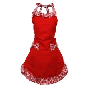 Tablier Vintage Mignon en Polyester avec Col Papillon pour Cuisine, Maison, Café, Chef, Serveuse, Matériau Coton - Product Image 3