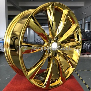 Pengzhen dorato lucido 17 18 19 20 21 22 23 24 pollici 5x120 ruota cromata forgiata per Land Rover - Product Image 4
