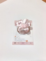 Support de téléphone en satin en forme de fleur, support de téléphone mignon, universel pour iPhone Android, accessoire adorable pour les filles, pour un usage quotidien