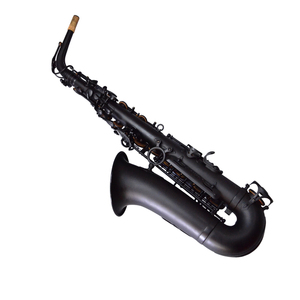 <span class=keywords><strong>Saxophone</strong></span> professionnel HUAYUN en laiton robuste, Eb <span class=keywords><strong>Alto</strong></span>, noir mat, boutons nacré noir, style <span class=keywords><strong>Selmer</strong></span> 54 touches, idéal pour l'entraînement - Product Image 1