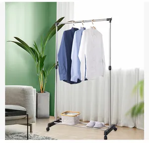 Wireking Vertical Clothes Drying Indoor Cloth Standing Collapsible Folding Towel Rack Coat Hanger