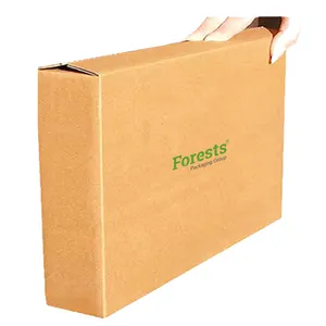 사용자 정의 무료 디자인 로고 평면 골판지 골판지 우편물 배송 평면 큰 종이 판지 제품 포장 상자