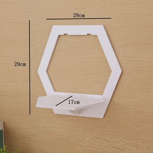 Nuevo estante de pared para dormitorio, balcón, cabecera, decoración, maceta, soporte, estante de almacenamiento, estante de fondo de <span class=keywords><strong>TV</strong></span> montado en la pared - Product Image 5