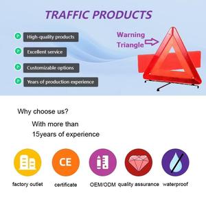 Triangle de signalisation pour panne de véhicule, outils d'urgence pour assistance routière - Product Image 6