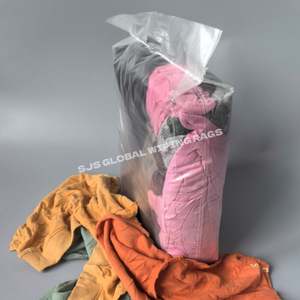 Trapos de limpieza industriales de algodón precortados, 100% algodón suave, 25LB 50LB, trapos de forro polar de colores, limpiadores tipo sudadera para limpieza - Product Image 1