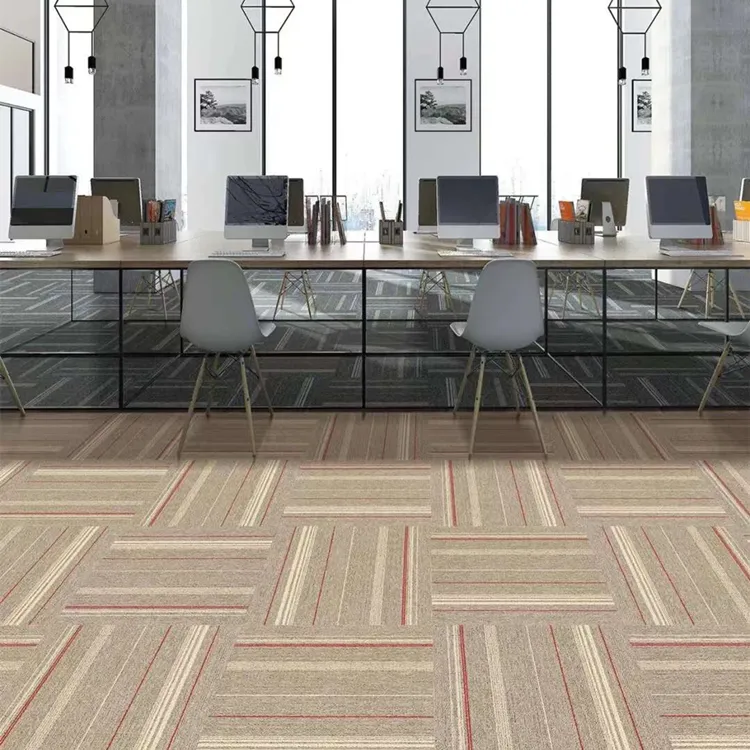中国商业办公室地毯定制区地板地毯瓷砖50x50cm