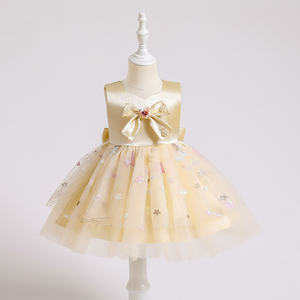 Vestido de Verano para Bebé Estilo 2022, Vestido de Fiesta con Lentejuelas Vintage para Niña - Product Image 1