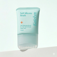 Tube souple en plastique vide de 120 ml avec applicateur à brosse en silicone pour sérum capillaire, huile, masque, teinture, soin des racines, emballage cosmétique