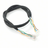 Kabel LAN Bulat Cat5e 4 Pasang dengan Konektor RJ45 Kustom ke JST GH 8Pin Pitch 1.25mm dan UTP 24AWG
