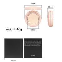 Vente en gros de poudre bronzante et d'enlumineur pressé avec logo personnalisé, paillettes, rose, maquillage, marque privée, palette d'enlumineur
