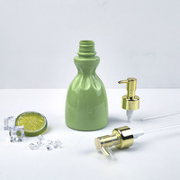 Flacon de voyage rechargeable en PET pour huile capillaire, lotion corporelle, savon liquide pour hôtel, avec design taille jupe féerique