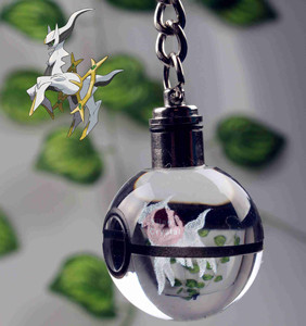 Llavero de Cristal K9 con Luz LED de Pokémon, Recuerdo de Venta al por Menor, Llavero de Poké Ball con Láser 3D para Niños - Product Image 2