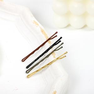 กิ๊บติดผมโลหะขนาดเล็ก100ชิ้นหมุดบ๊อบบี้สีทองการ์ดสีน้ำตาลปิ่นปักผมลวดขนาด5ซม. เครื่องประดับกิ๊บติดผมของผู้หญิง - Product Image 3