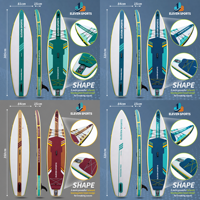 Nouvelle planche à pagaie de taille moyenne en EVA double couche pour adultes, planche pour eaux calmes, planche pour débutants, planche polyvalente, planche de yoga, SUP