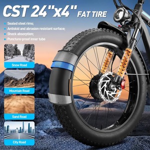 Vélo <span class=keywords><strong>pour</strong></span> adultes, batterie 32AH, autonomie de 100 miles, puissance maximale de 5000W, 52V, double moteur, vélo électrique 40-47 MPH, 24 pouces - Product Image 4