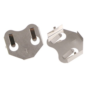 Trou traversant 3V Métal CR2450, <span class=keywords><strong>DL2450</strong></span> Clip de retenue de pile bouton - Product Image 3