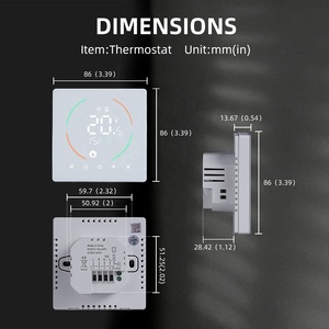 Thermostat intelligent WiFi TUYA pour <span class=keywords><strong>chauffage</strong></span> électrique/<span class=keywords><strong>chauffage</strong></span> de l'eau/chaudière à gaz, fonctionne avec Alexa, <span class=keywords><strong>Google</strong></span> <span class=keywords><strong>Home</strong></span>, commande vocale à distance - Product Image 2
