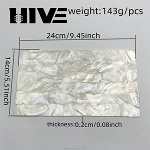 HIVE Wholesale Exquisite Abalone <strong>Shell</strong> Sheet Decorative White <strong>Shell</strong> Board for Guitar Decoration - Product Image 2