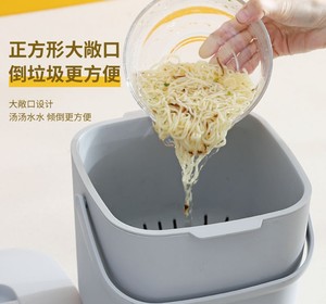 Recycler les déchets alimentaires composteur <span class=keywords><strong>cuisine</strong></span> composteur bac <span class=keywords><strong>à</strong></span> ordures poubelle en plastique peut déchets boîte de rangement avec filtre - Product Image 3